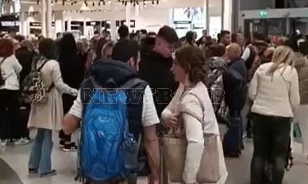 Χαμός στο αεροδρόμιο «Μακεδονία» – Πατήθηκε κατά λάθος το κουμπί του συναγερμού (βίντεο)
