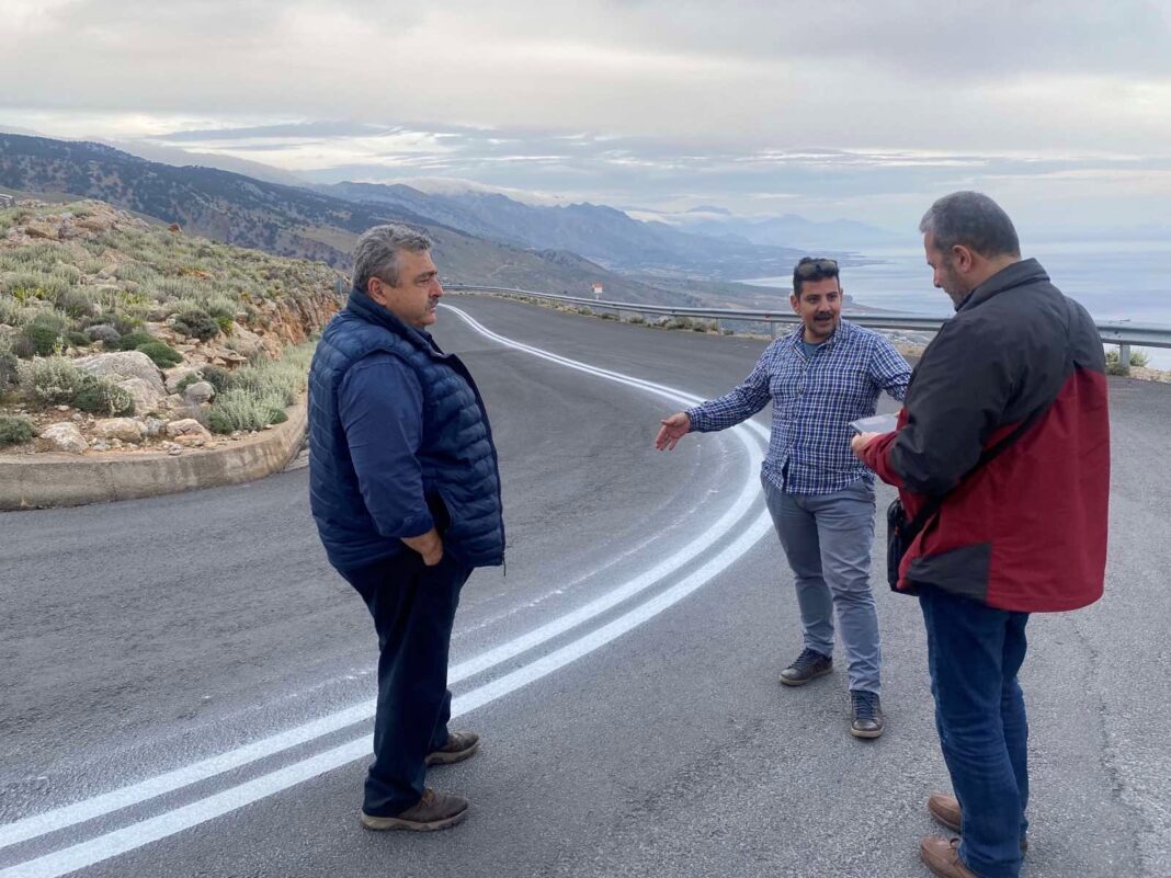 Αυτοψία Καλογερή σε εργασίες αποκατάστασης στα Σφακιά