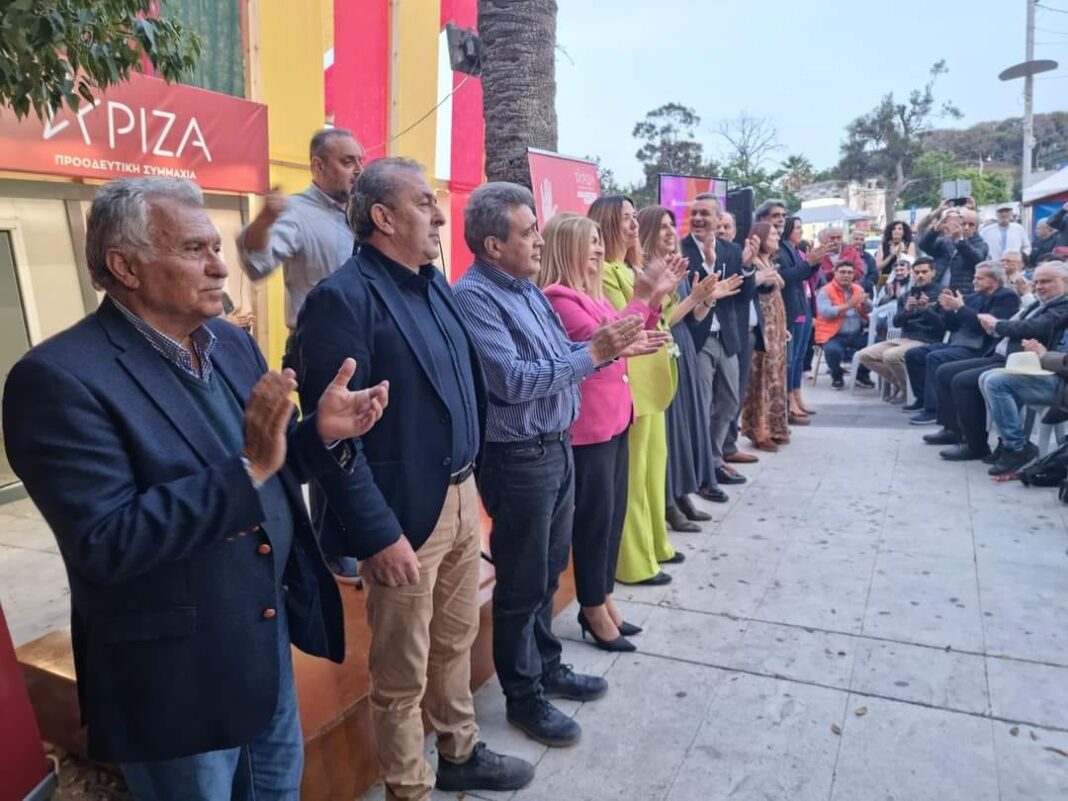 Εγκαινιάστηκε το κεντρικό εκλογικό κέντρο του ΣΥΡΙΖΑ στο Ηράκλειο