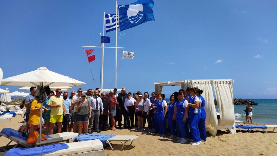 Βράβευση της παραλίας Ξενοδοχείου Knossos Beach με την διάκριση “Γαλάζια Σημαία 2023”