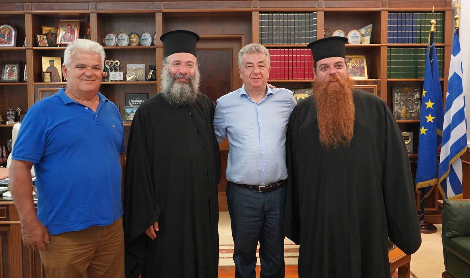 Συνάντηση του Περιφερειάρχη Κρήτης με τον Μητροπολίτη Ρεθύμνης και Αυλοποτάμου