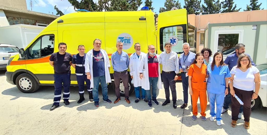 Εντάχθηκε και επίσημα το πρώτο υπερσύγχρονο ασθενοφόρο στο Κέντρο Υγείας Μοιρών