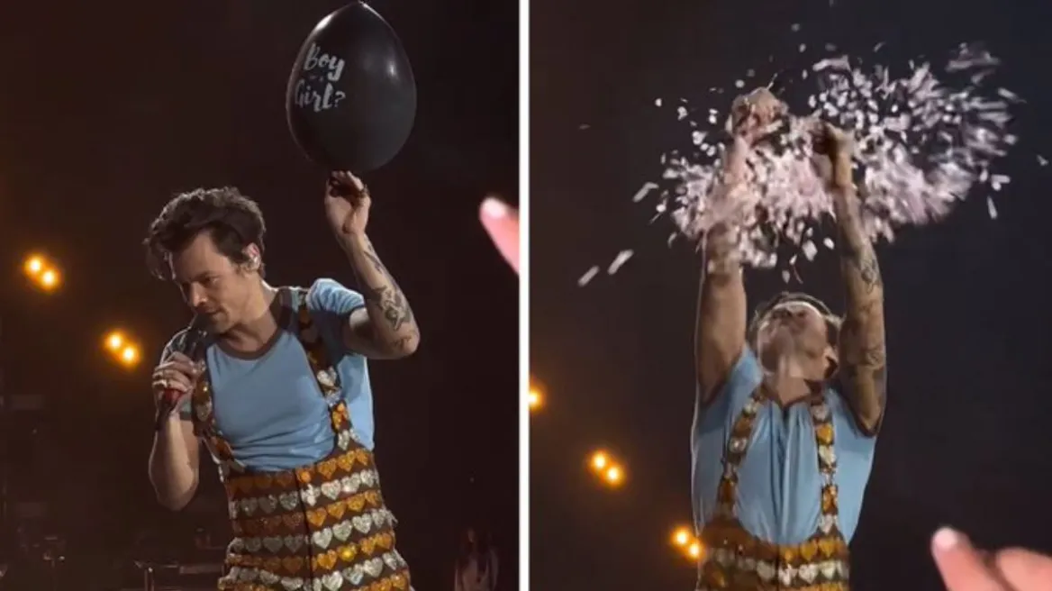 Χάρι Στάιλς: Βοήθησε έγκυο θαυμάστριά του να αποκαλύψει το φύλο του μωρού της σε συναυλία του