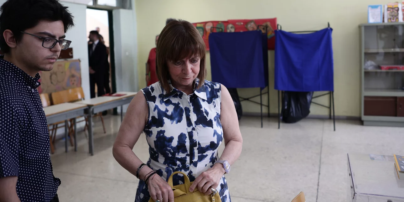 Στο 44ο Δημοτικό Σχολείο Αθηνών ψήφισε η Κατερίνα Σακελλαροπούλου