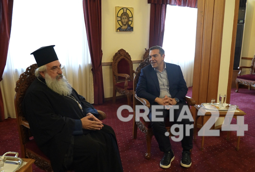 Στον Αρχιεπίσκοπο Κρήτης ο Αλέξης Τσίπρας