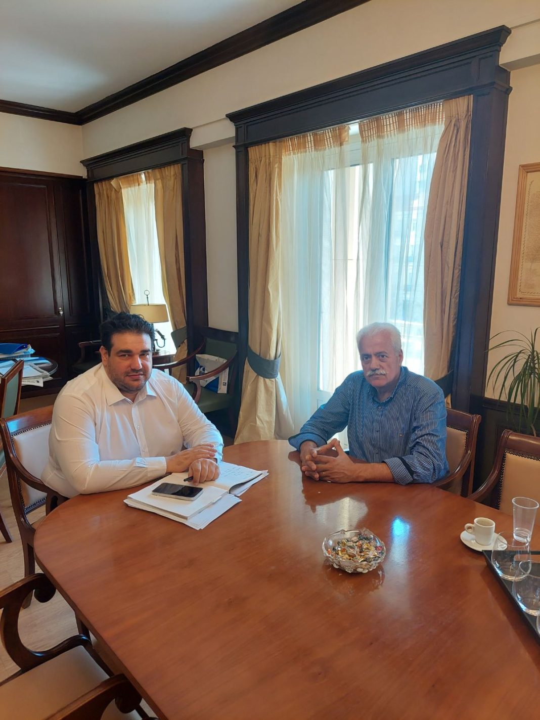 Με τον Αναπληρωτή Υπουργό Εσωτερικών συναντήθηκε ο Δήμαρχος Αποκορώνου