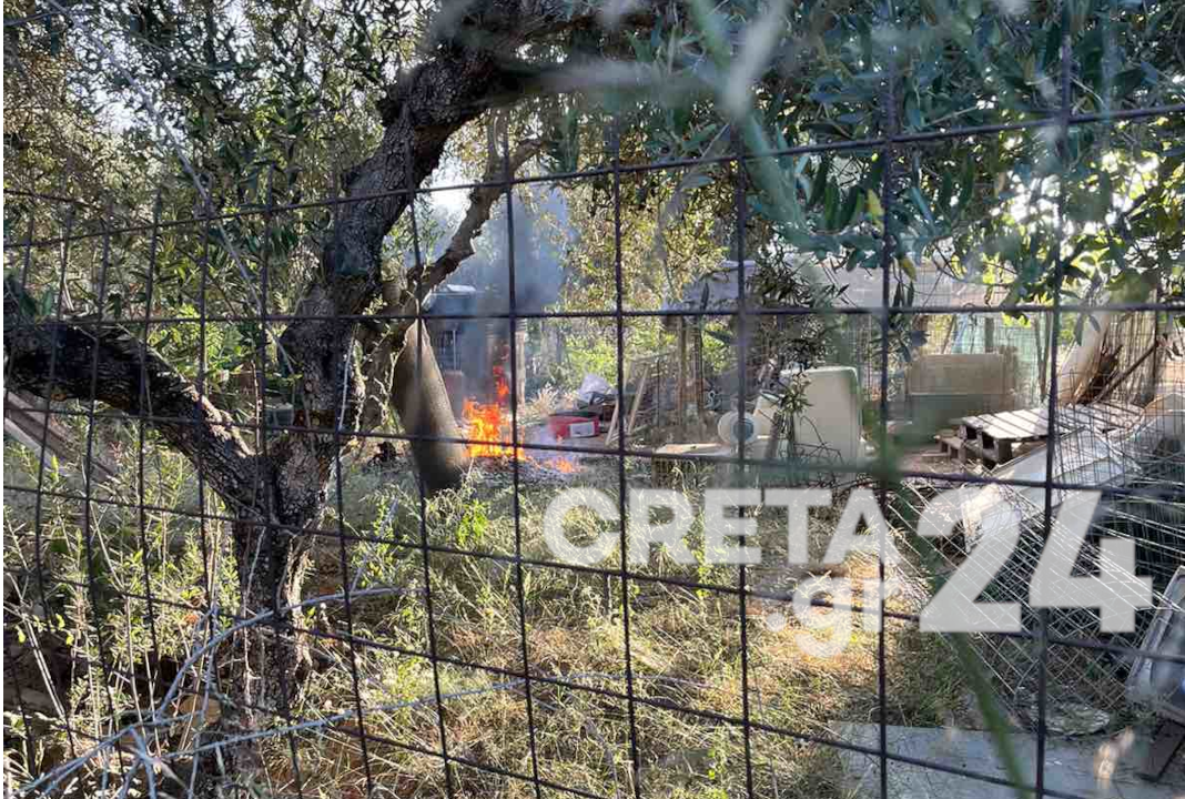 Κρήτη: Φωτιά σε οικοπεδικό χώρο – Πρόστιμο σε 37χρονο