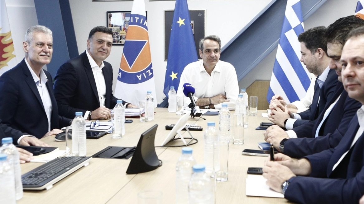 Κυριάκος Μητσοτάκης: Στο υπουργείο Κλιματικής Αλλαγής και Πολιτικής Προστασίας