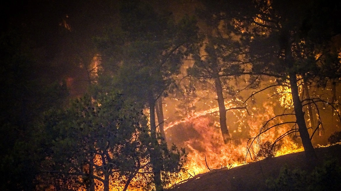 Φωτιά στη Μαγνησία: Μήνυμα του 112 για εκκένωση των περιοχών Κόκκινα και Περίβλεπτο Βόλου