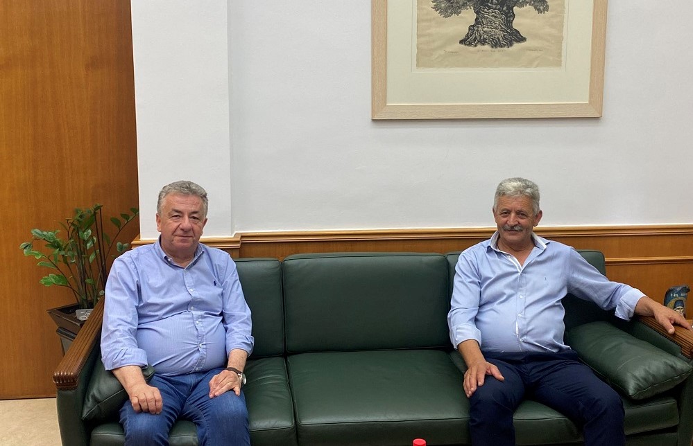Συνάντηση του Υποψήφιου Δημάρχου Οροπεδίου Λασιθίου με τον Περιφερειάρχη Κρήτης