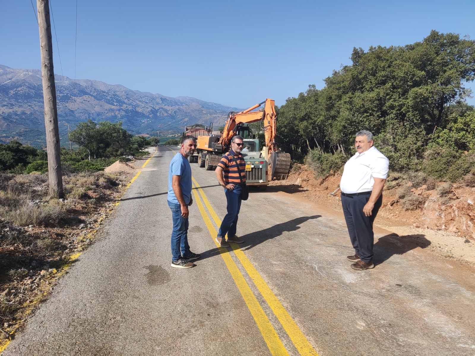 Αυτοψία Καλογερή σε έργα στη Δημοτική Ενότητα Κεραμειών