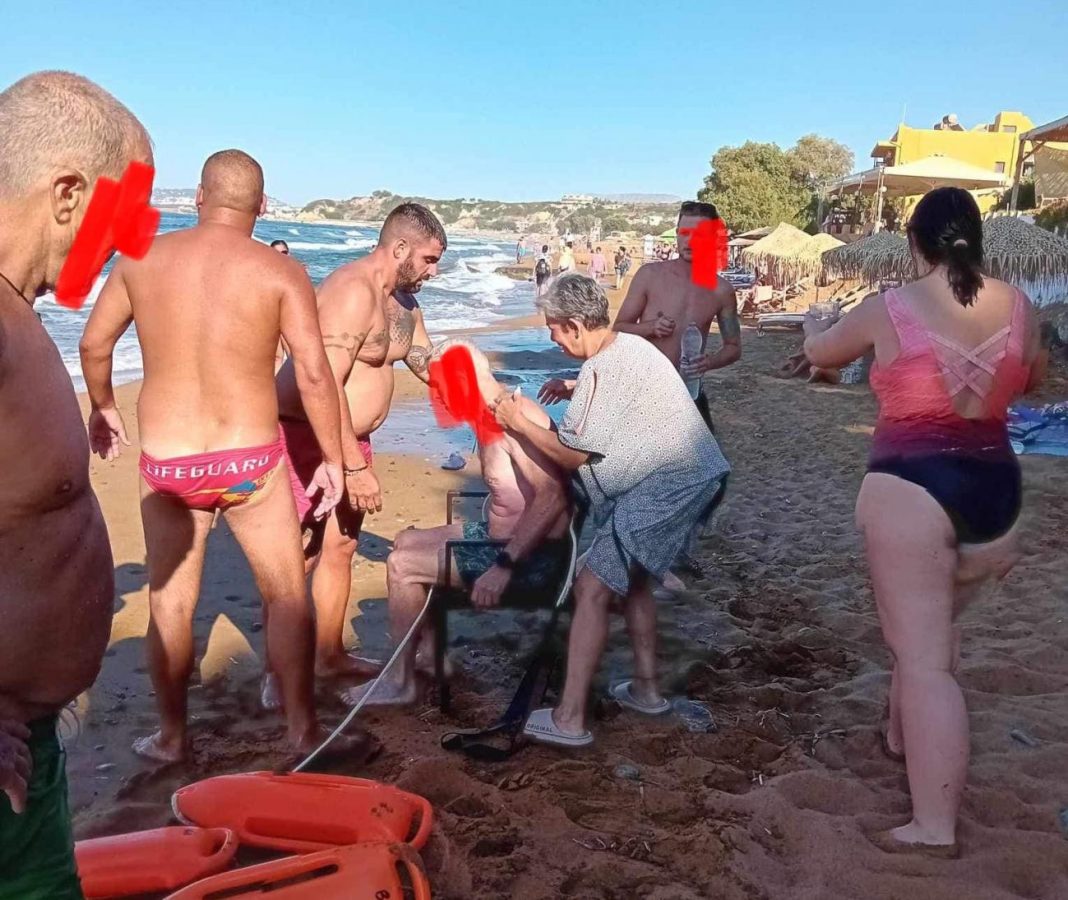 Κρήτη: Οικογένεια κινδύνεψε να πνιγεί σε παραλία (βίντεο)
