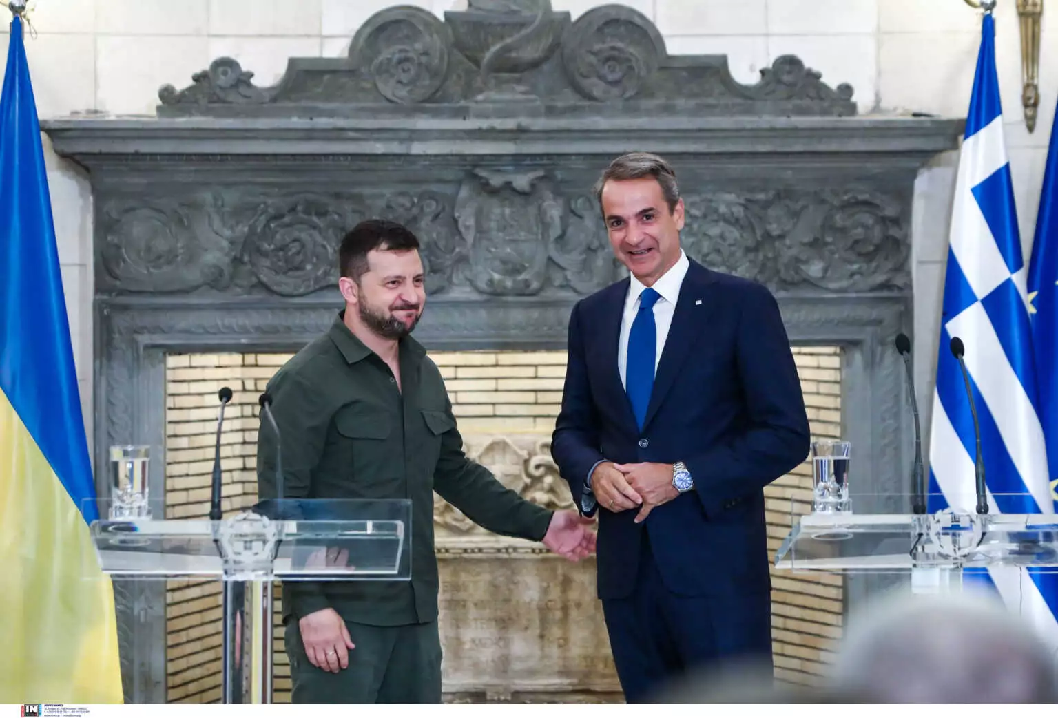 Κυριάκος Μητσοτάκης – Βολοντίμιρ Ζελένσκι: Oι δηλώσεις των δύο ηγετών στην Αθήνα