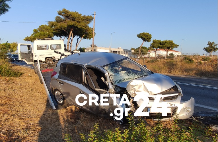 Κρήτη: Σφοδρή πρόσκρουση αυτοκινήτου σε δέντρο – Κινδύνευσε ζευγάρι (εικόνες)