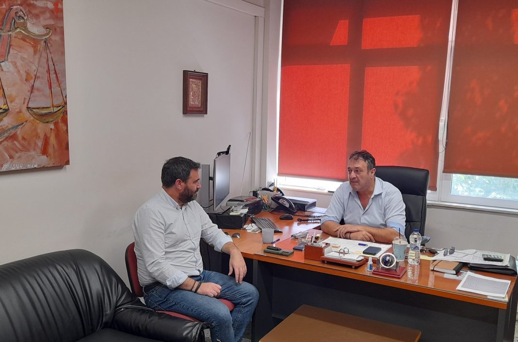 Συνάντηση με τον πρόεδρο του Εργατικού Κέντρου Στέλιο Βοριά είχε ο Υποψήφιος Δήμαρχος Ηρακλείου Γιώργος Σισαμάκης