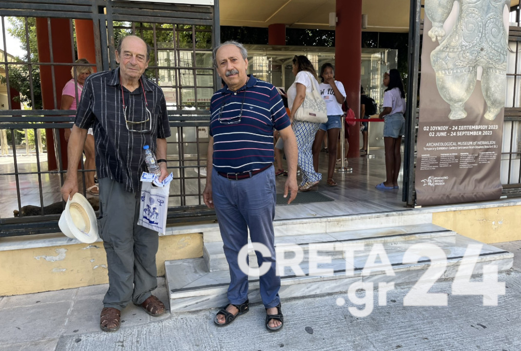 Στο αρχαιολογικό μουσείο Ηρακλείου ο Μανούσος Μανουσάκης
