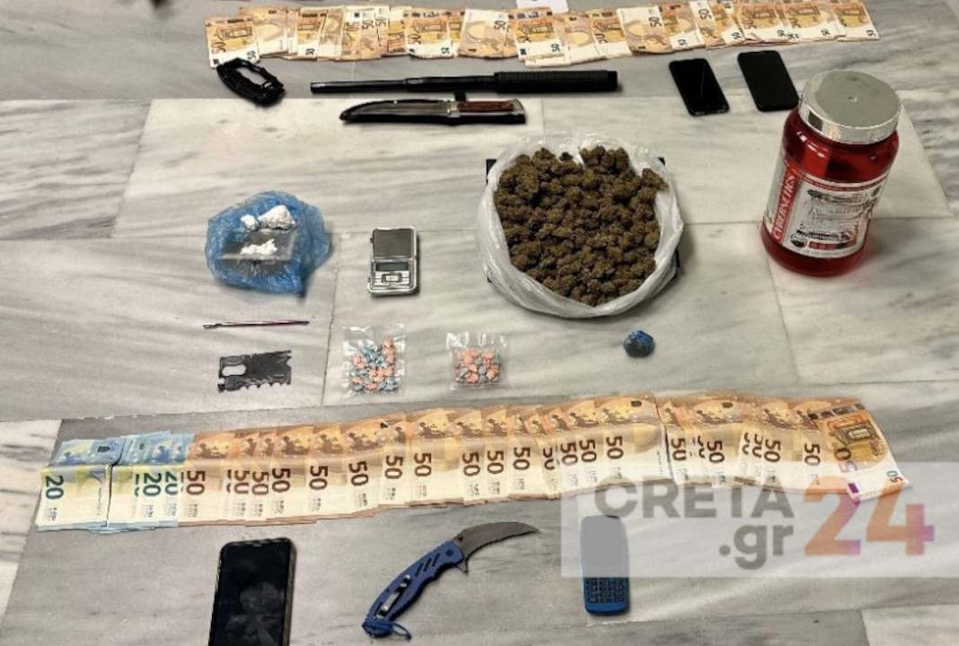 Kρήτη: Δύο συλλήψεις για κοκαΐνη και κάνναβη