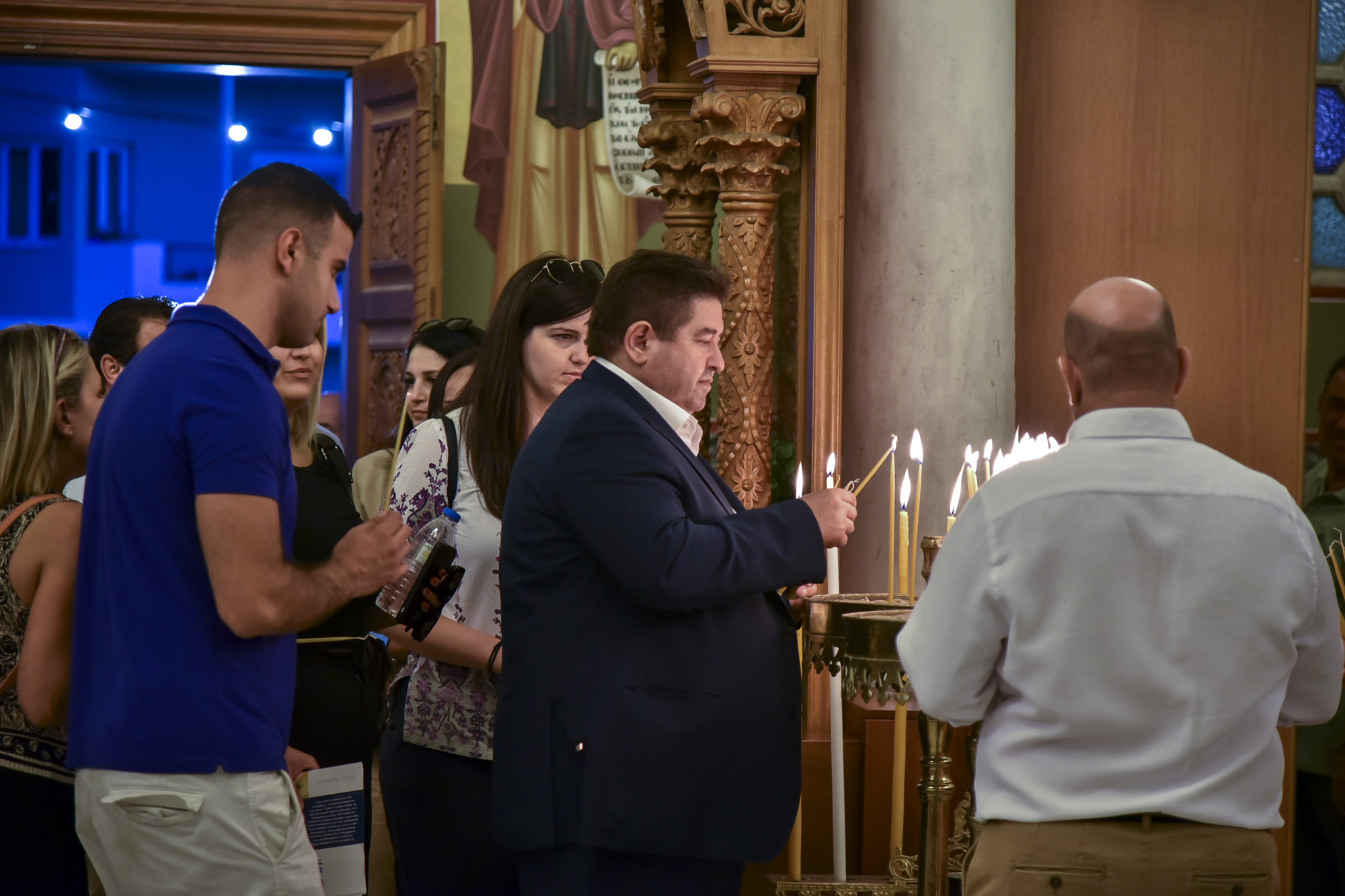 Ο Μιχάλης Καραμαλάκης στους εορτασμούς για τον Άγιο Νικήτα