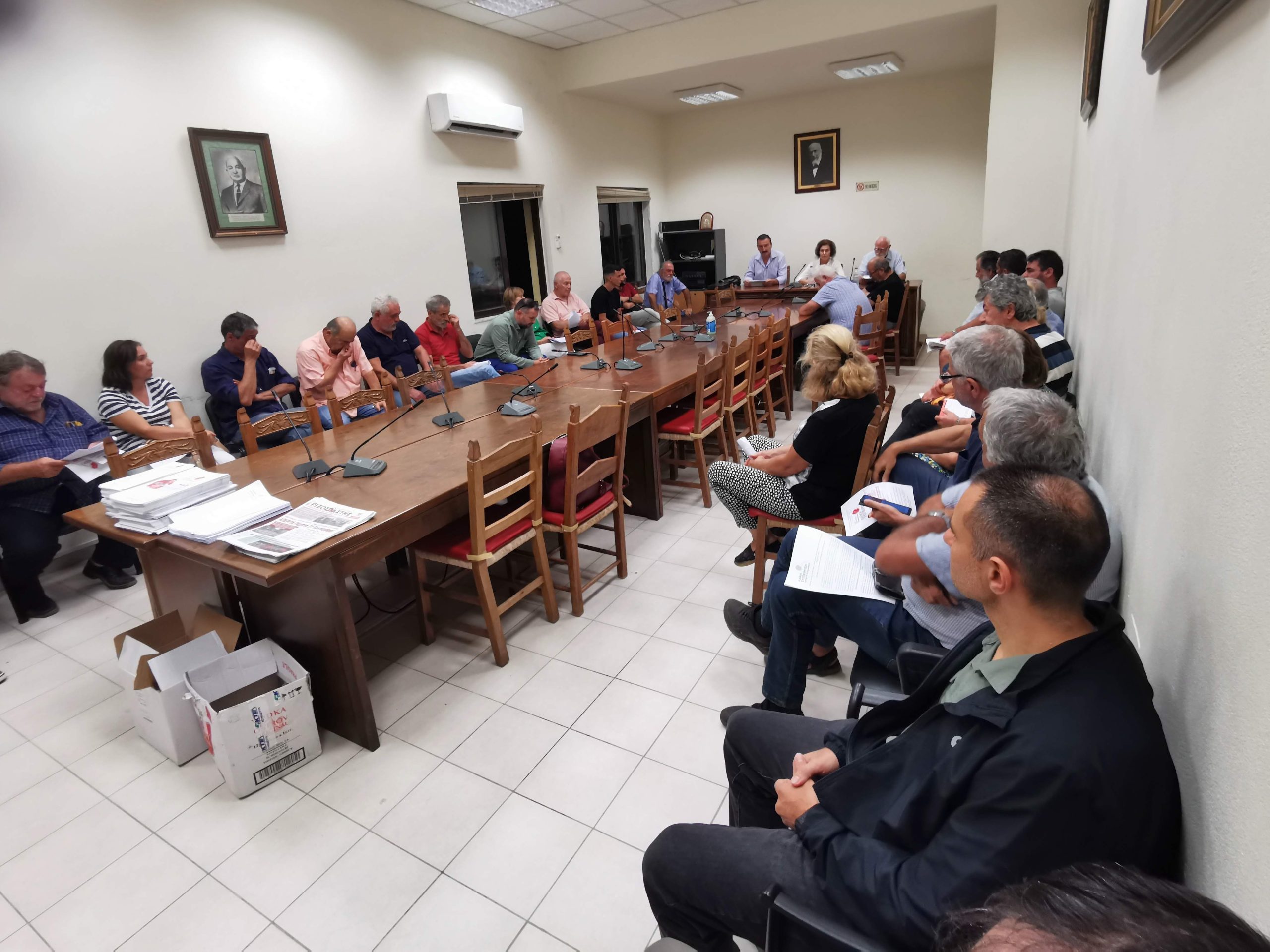 παρουσίαση του ψηφοδελτίου και της διακήρυξης της «Λαϊκής Συσπείρωσης» στην Κίσαμο, με υποψήφιο δήμαρχο τον Γιώργο Φραγκιουδάκη