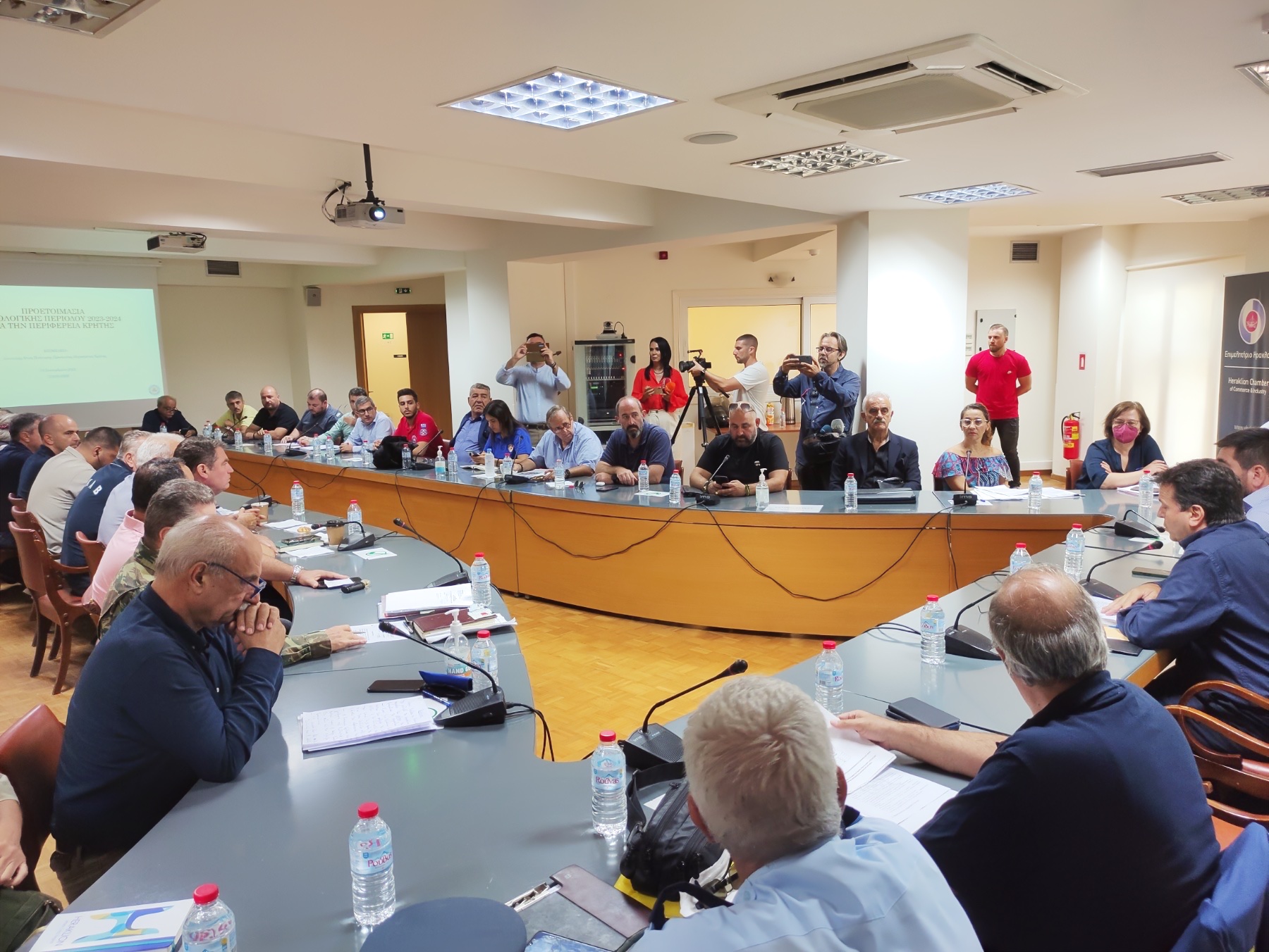 Συνεδρίαση Συντονιστικού Οργάνου Πολιτικής Προστασίας Π.Ε. Ηρακλείου ενόψει της χειμερινής περιόδου