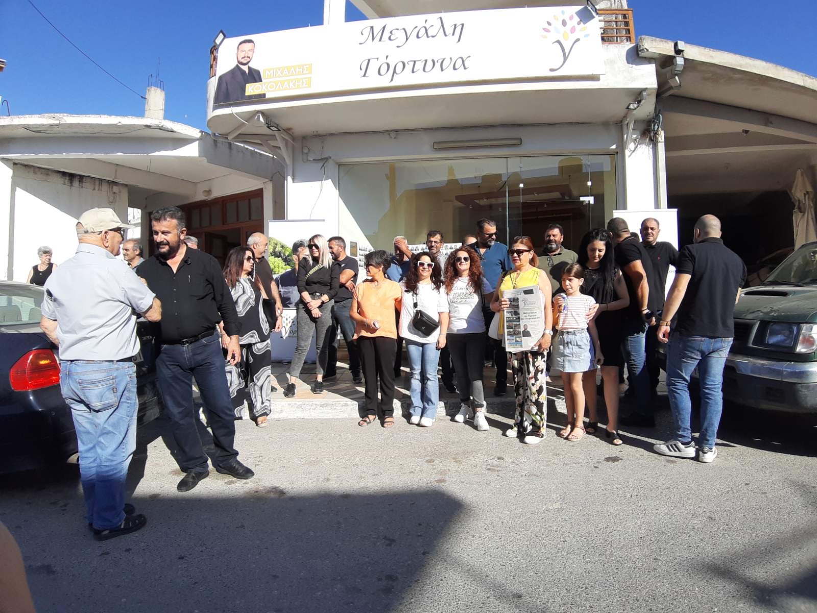 Σε Ασήμι και Αγία Βαρβάρα  ο Μιχάλης Κοκολάκης – Εγκαίνια του εκλογικού κέντρου στην Αγία Βαρβάρα
