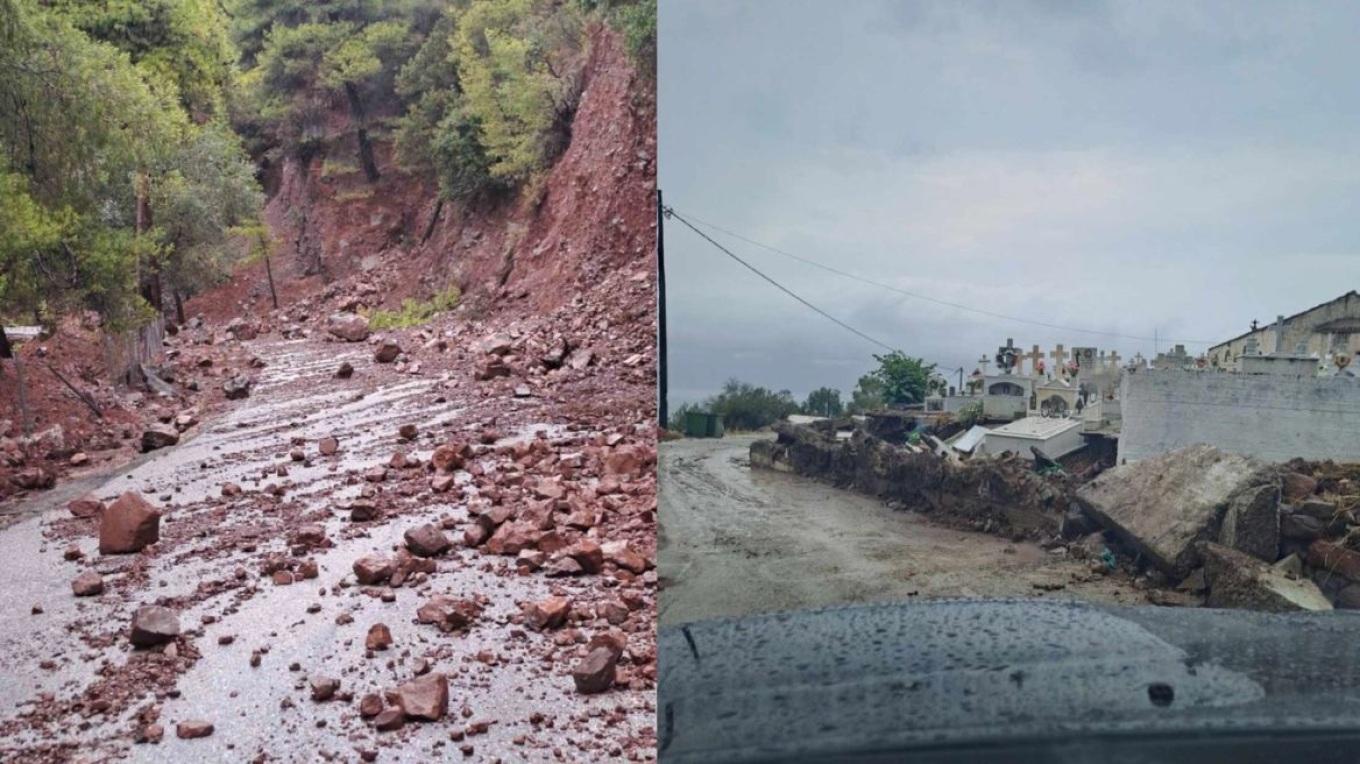 Κατολισθήσεις και καταστροφές σε Τροιζηνία και Μέθανα (Φωτογραφίες)