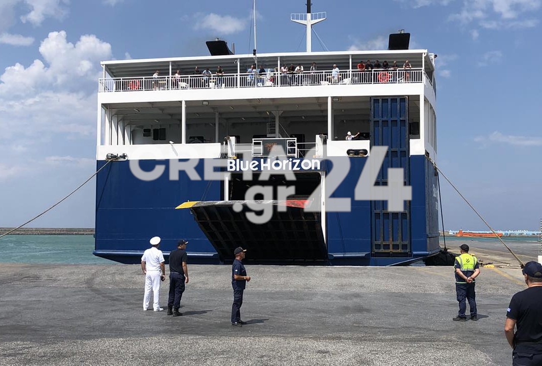 Στο λιμάνι του Ηρακλείου το Blue Horizon μετά τον τραγικό θάνατο του 36χρονου Αντώνη