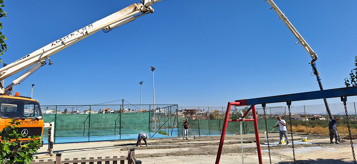 Σε εξέλιξη οι εργασίες ανακατασκευής γηπέδων μπάσκετ από την ΔΕΠΑΝΑΛ Α.Ε.