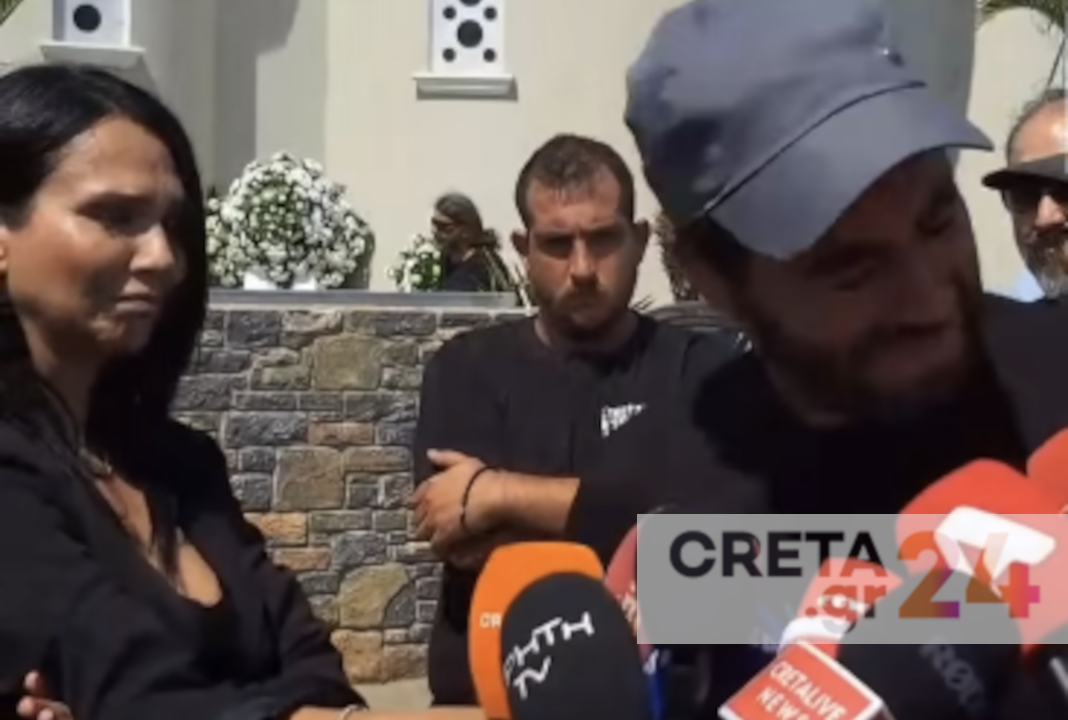 «Έσπασε» η δημοσιογράφος της Τηλεόρασης CRETA στην κηδεία του Αντώνη