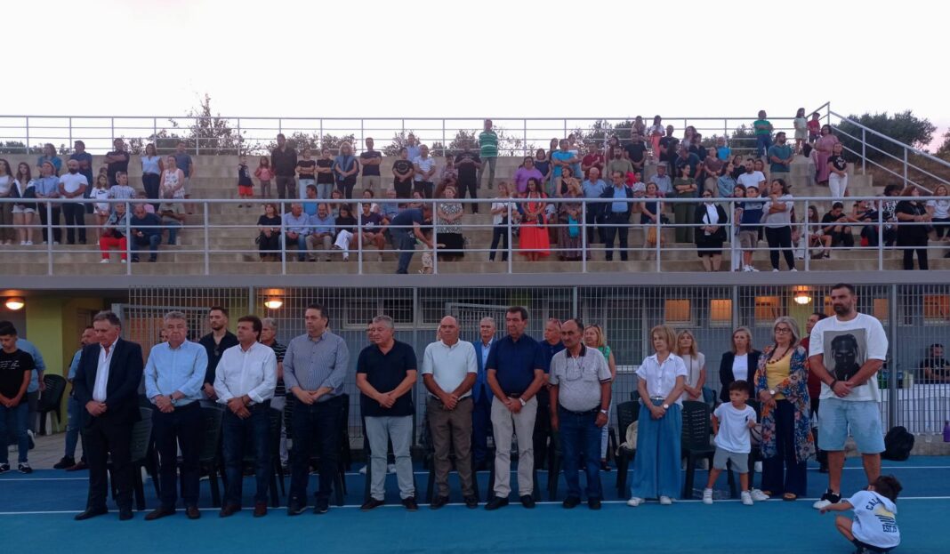 Εγκαινιάστηκε ο χώρος του στίβου στο Δημοτικό Στάδιο του Αρκαλοχωρίου