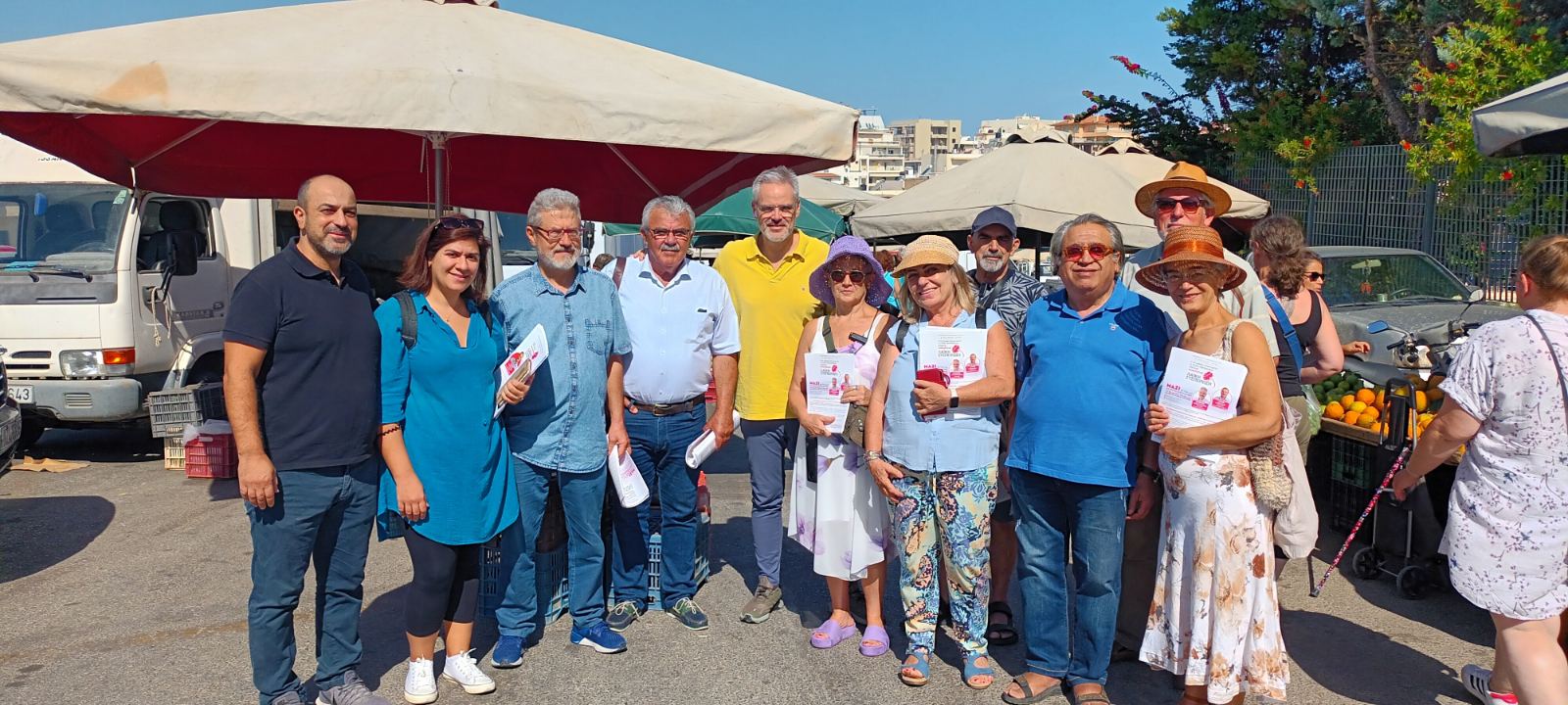 Στη λαϊκή αγορά των Πατελών κλιμάκιο της «Λαϊκής Συσπείρωσης»