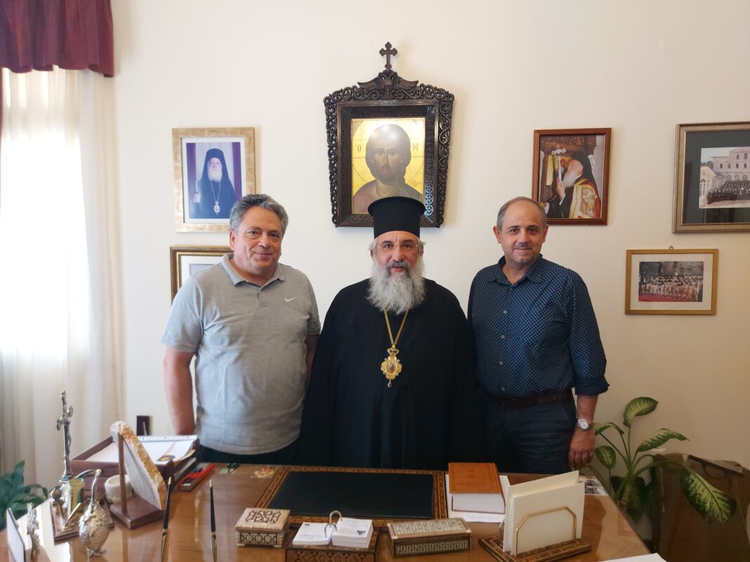 Επίσκεψη του νέου Διευθυντή Δευτεροβάθμιας Εκπαιδεύσως Νομού Ηρακλείου στον Αρχιεπίσκοπο Κρήτης