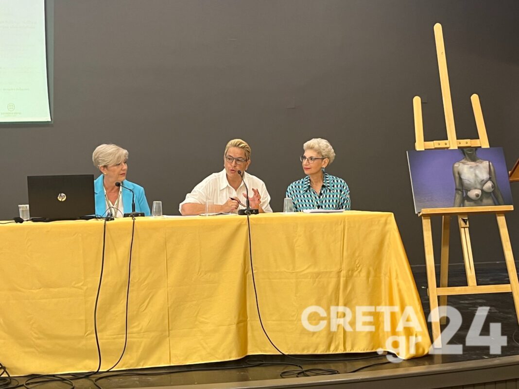 Σε εξέλιξη η εκδήλωση για τον καρκίνο του μαστού στο Ηράκλειο