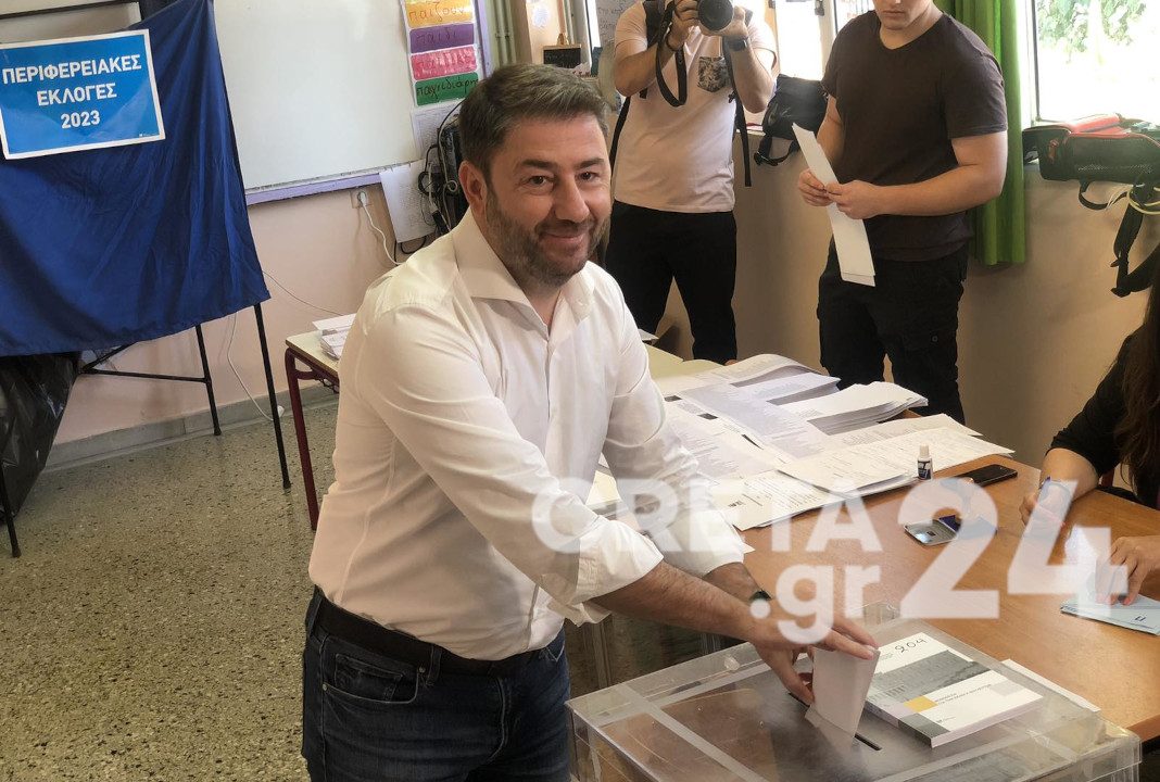 Στο Ηράκλειο ψήφισε ο Ν. Ανδρουλάκης