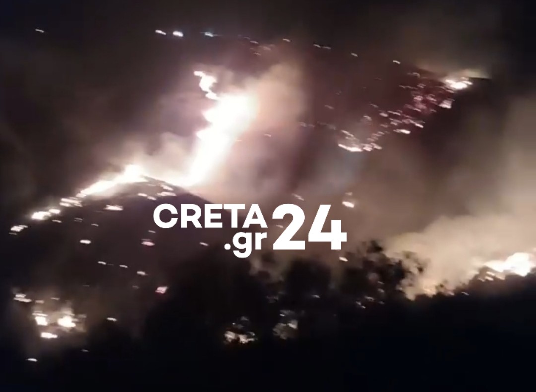 Χωρίς ενεργό μέτωπο η φωτιά στη Μεσαρά – Παραμένουν σε επιφυλακή λόγω ισχυρών ανέμων