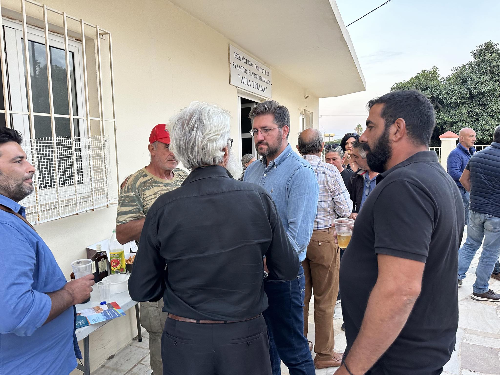 Θερμή υποδοχή στα Λινοπεράματα για το Μενέλαο Μποκέα