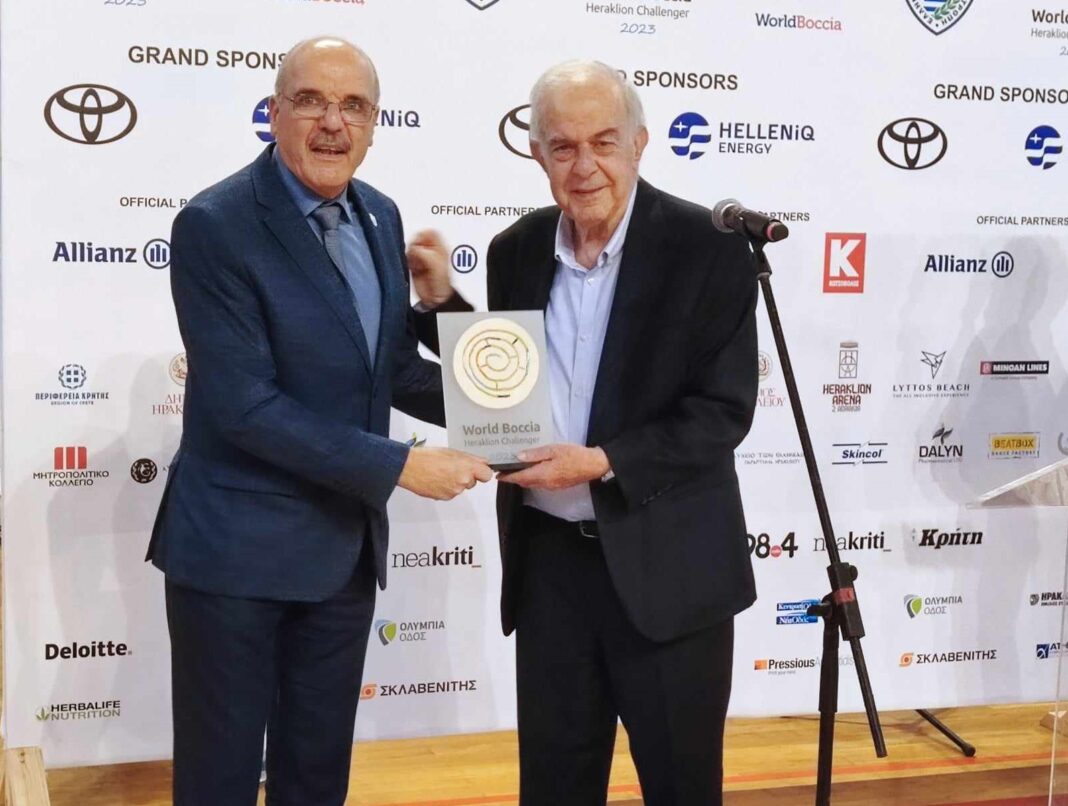 Στην τελετή έναρξης του World Boccia 2023 ο Δήμαρχος Ηρακλείου Βασίλης Λαμπρινός