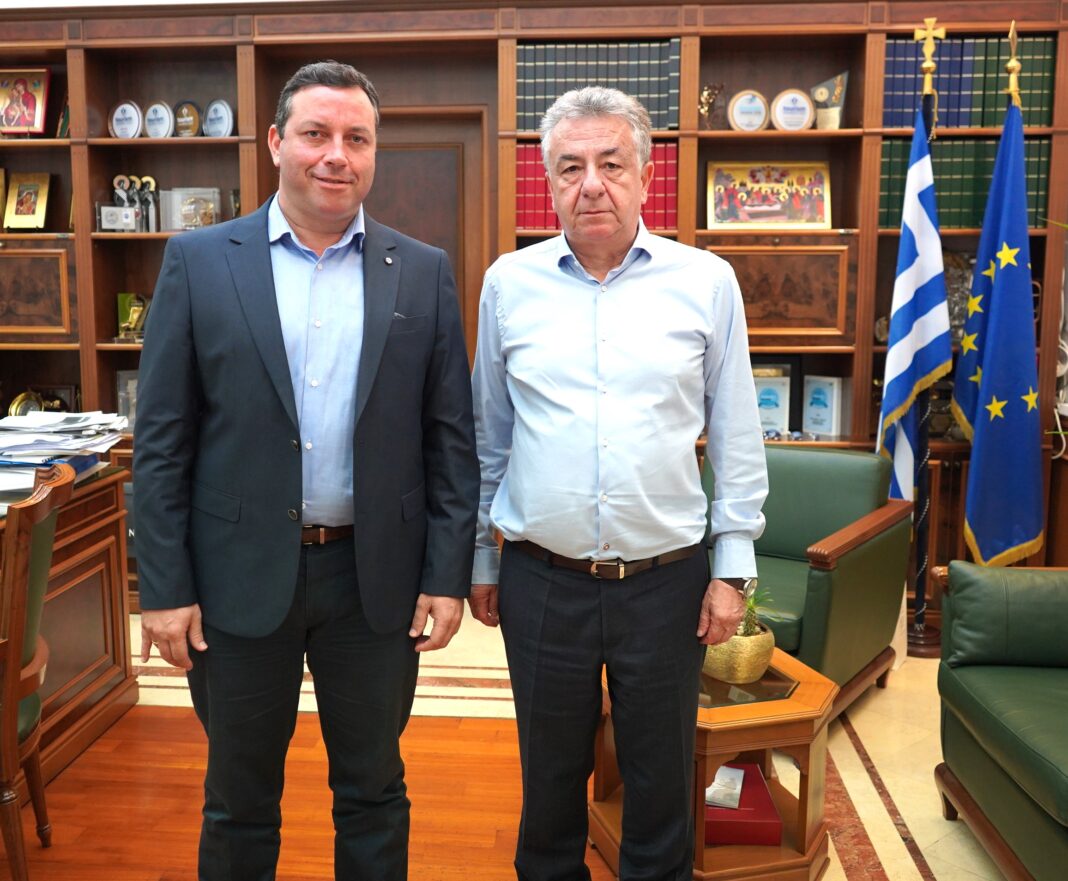 Συνάντηση νέου Δημάρχου Αγ. Νικολάου με τον Περιφερειάρχη Κρήτης