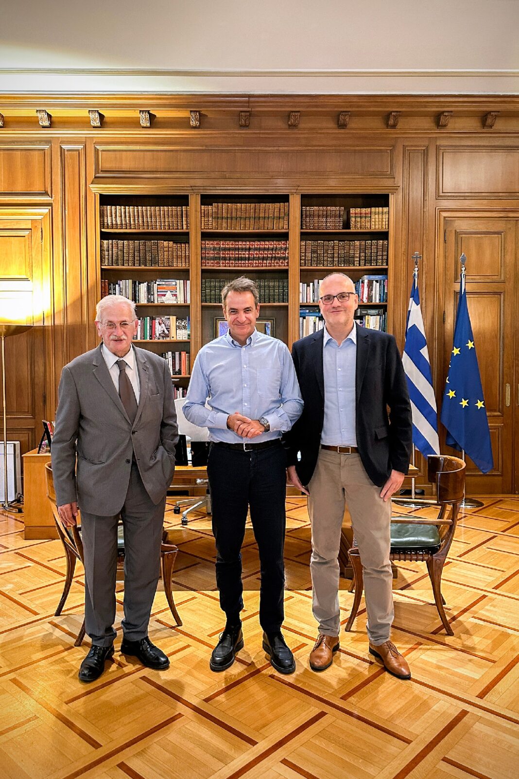Ενημέρωσαν τον πρωθυπουργό γαι το έργο του Εθνικού Ιδρύματος «Ελευθέριος Κ. Βενιζέλος»