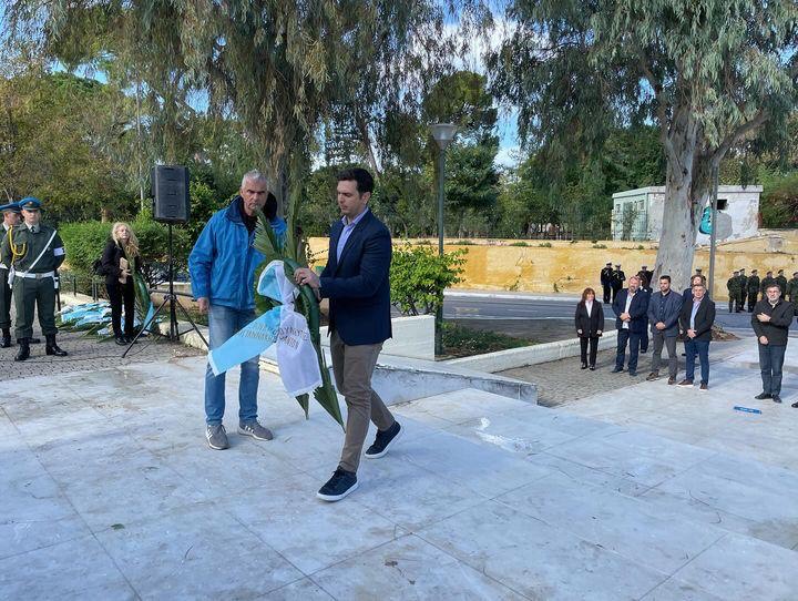 Στις εκδηλώσεις τιμής για την Εθνική Αντίσταση ο Αλ. Μαρκογιαννάκης