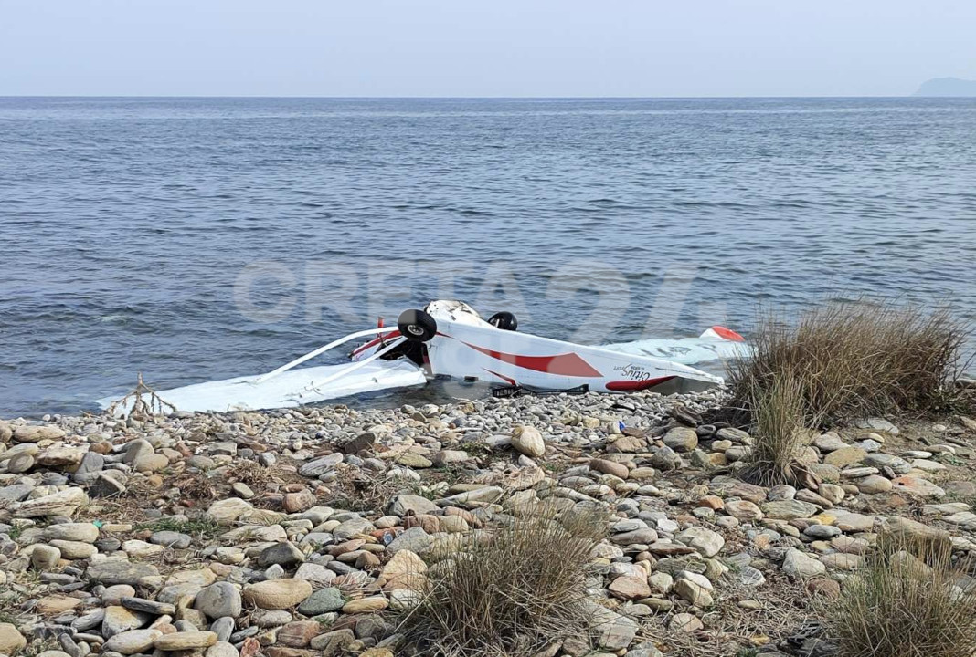Κρήτη: Η επόμενη μέρα στο σημείο της τραγωδίας που κατέπεσε το μονοκινητήριο αεροσκάφος (εικόνες)