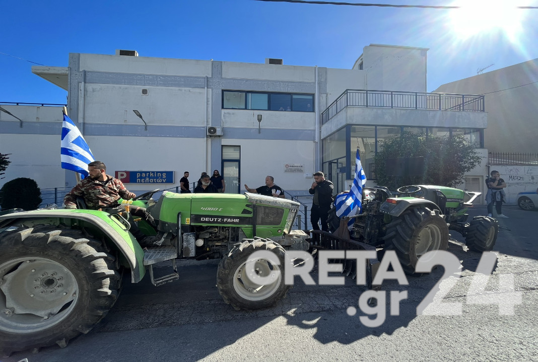 Κρήτη: Στους δρόμους οι αγρότες