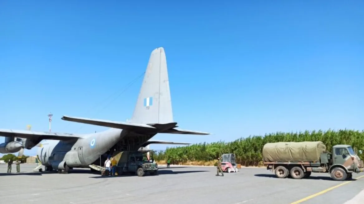 Αναχώρησε το C-130 με ανθρωπιστική βοήθεια για τη Γάζα – Περιλαμβάνει φαρμακευτικό και ιατρικό υλικό για τους άμαχους