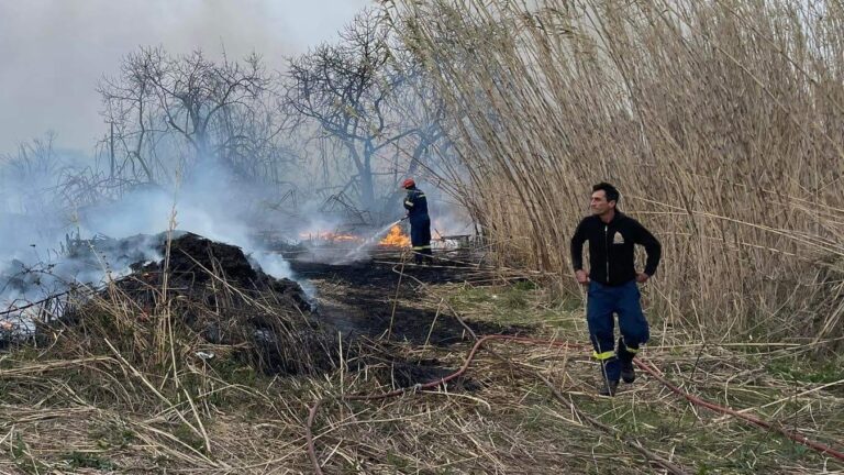 Κρήτη: Φωτιά σε καλάμια κοντά σε σπίτια σήμανε συναγερμό