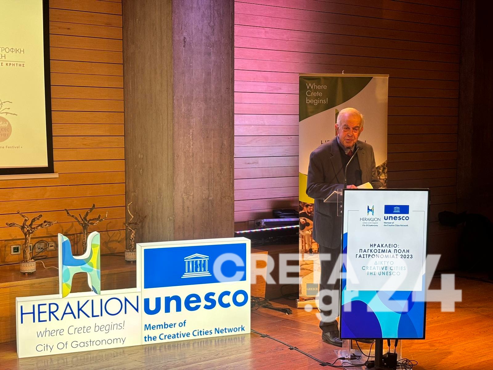 Με επιτυχία η τελετή για την ένταξη του Ηρακλείου στο διεθνές Δίκτυο Creative Cities της UNESCO