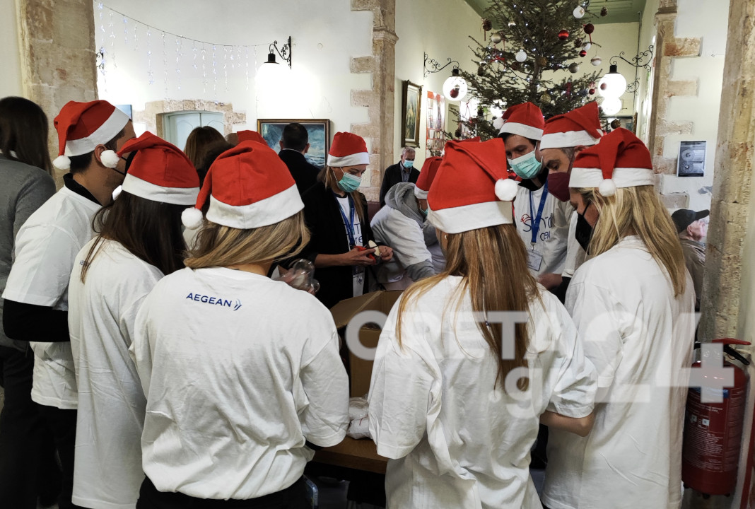 Tο Santa Crew της ΑEGEAN «προσγειώθηκε» στην Κρήτη και μοίρασε αγάπη!
