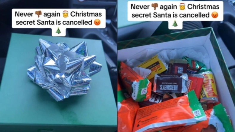 Το Secret Santa έγινε εφιάλτης για εργαζόμενο: Το δώρο του έκρυβε σοκολατάκια και καραμέλες