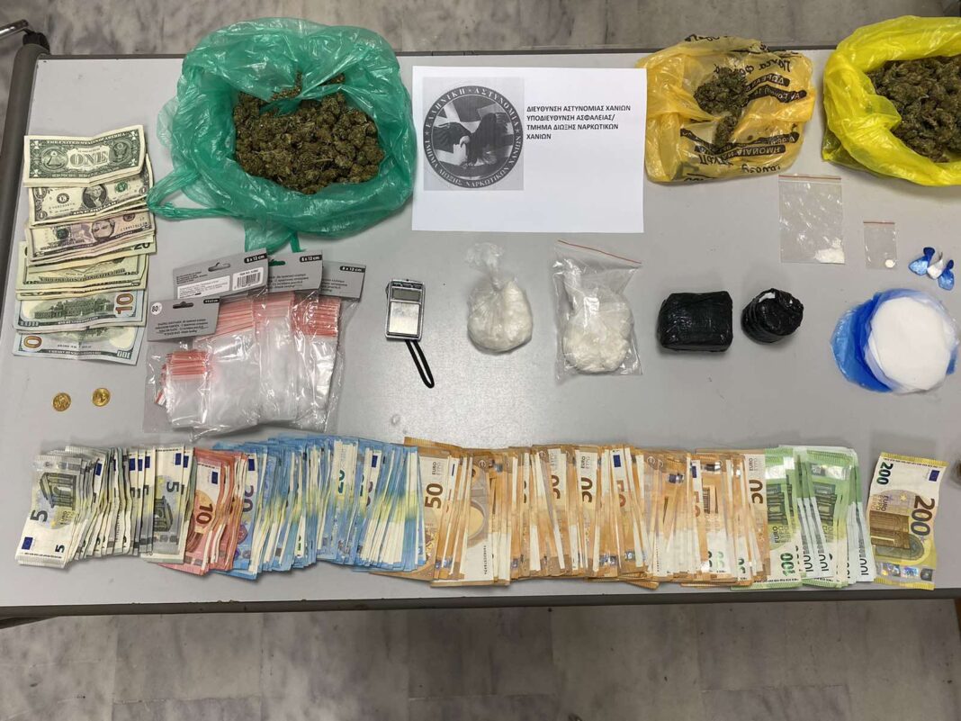 Κρήτη: Έλεγχος σε σπίτι αποκάλυψε κοκαΐνη, κάνναβη και ναρκωτικά δισκία