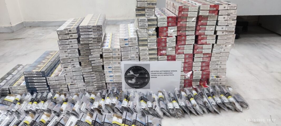 Κρήτη: Βρήκαν στο σπίτι του εκατοντάδες πακέτα λαθραίων τσιγάρων και καπνού