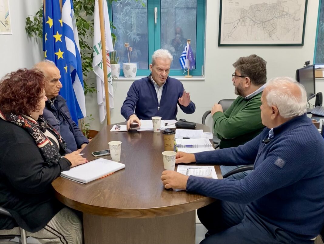 Η ομαλή υδροδότηση του Ηρακλείου στο επίκεντρο συνάντησης του Δημάρχου με τον Πρόεδρο και υπηρεσιακά στελέχη της ΔΕΥΑΗ